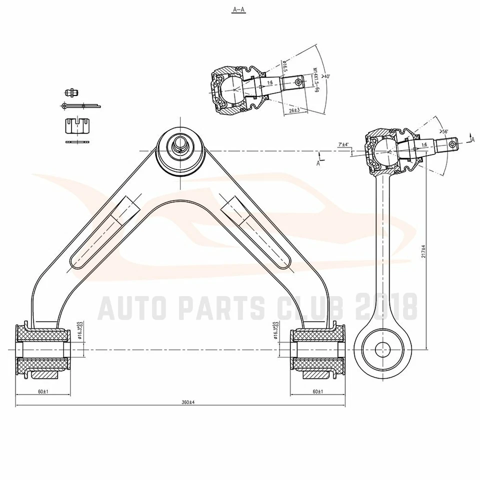 12x Fits 2003-2005 Dodge Ram 2500 3500 2WD Front Rear Sway Bars Control Arms Foto 2 de 4