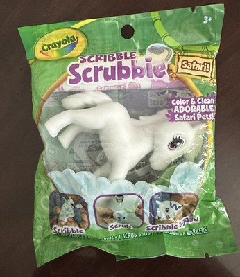 Crayola Scribble Scrubbie Safari Pets Amara The Zebra  w/ Scrub Brush & Markers