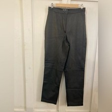 Vintage Mixit black 100 leather pants motorcycle size 10