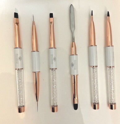 PRO Nails Nagel Acryl Pinsel REVOCOSMETICS Weißer Metallgriff Nailart TOP PREIS