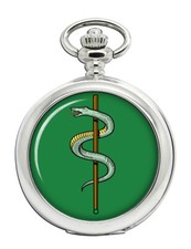 Medicine Symbol Asclepius-Esculape Rod Pocket Watch