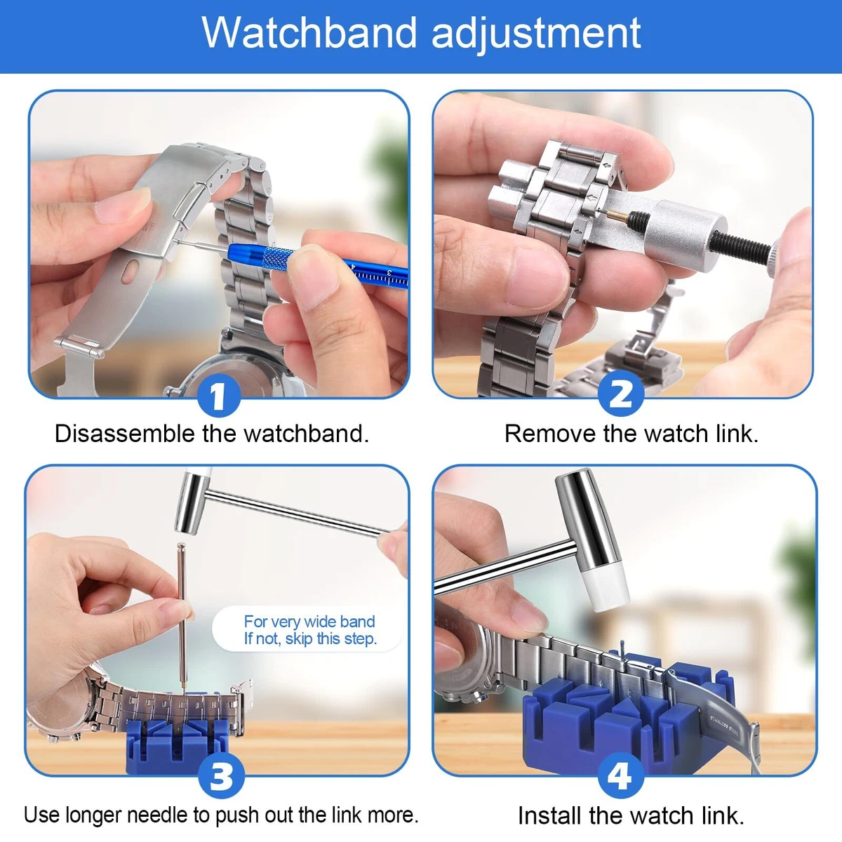 JOREST Watch Repair Kit for Watch Battery Replacement Watch