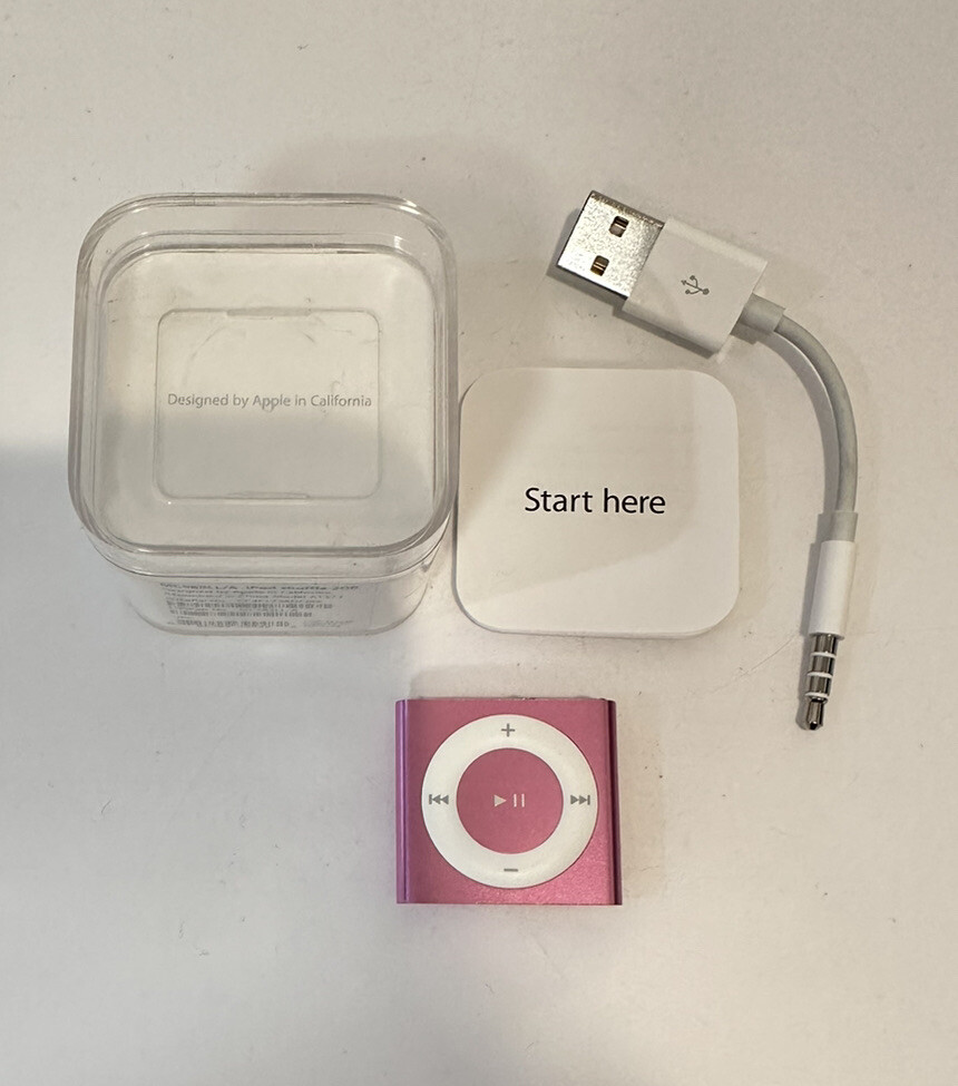 Apple iPod Shuffle 4th Generation USB MP3 Player - Pink w/ Box