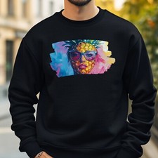 Pineapple Portrait Sweatshirt Cosy and Perfect for Any Occasion S to 4XL