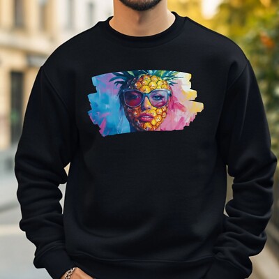 Ananas Portrait Sweatshirt Kuschelig und Perfekt für jeden Anlass S bis 4XL