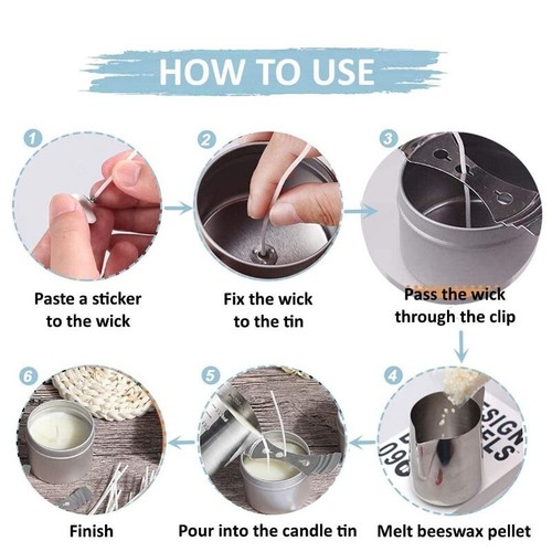 BDI Eco-Friendly Non-Toxic DIY Beeswax Candle Making Kit Candle Craft Tools Gift - Picture 13 of 19