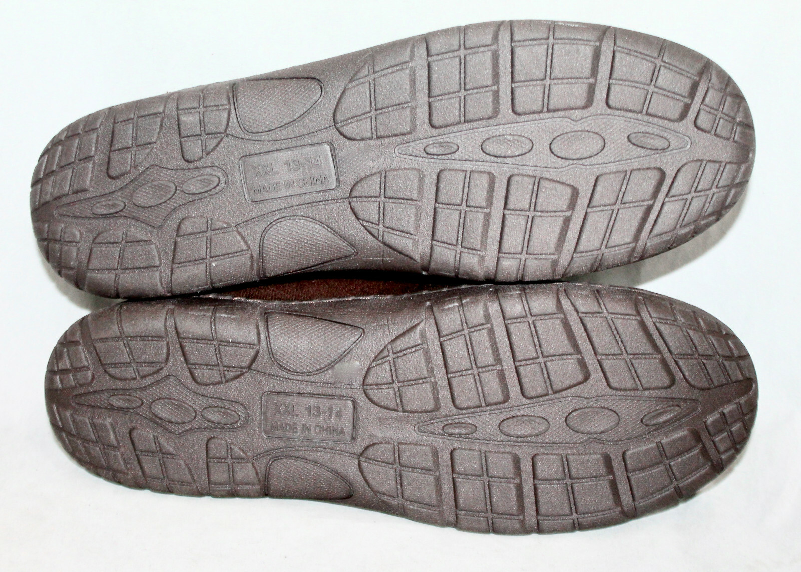 SAOLA HEAT SEARCH Ciabatta Uomo XXL 13 14 Marrone Ecopelle Scamosciata Foderata Flanella Suola Gomma