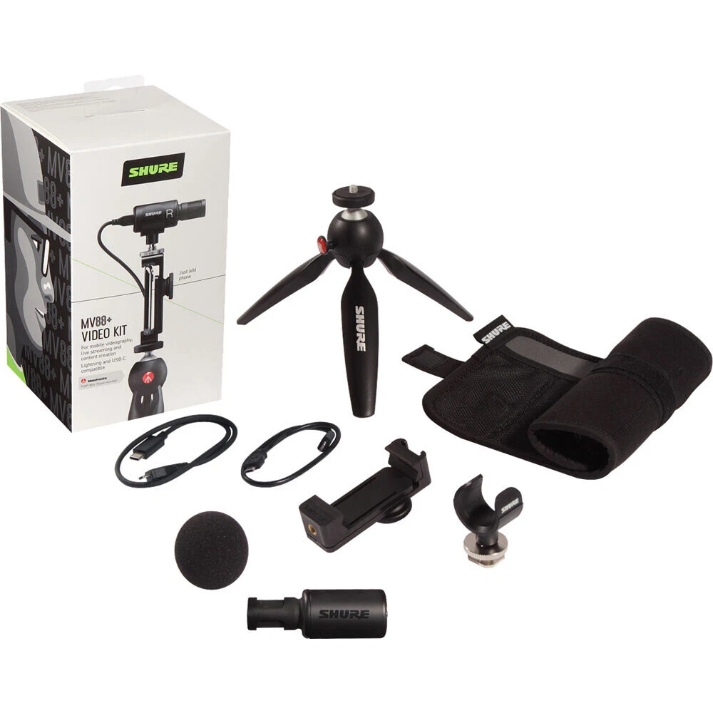 Shure MV88+ Video Kit with Digital Stereo Condenser Microphone | eBay