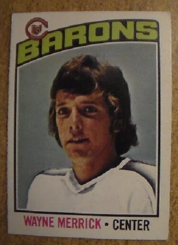 1976-77 OPC NHL Cleveland Barons Various Trading Cards