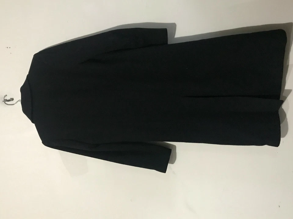 Donny Brook 100% Wool Size 2P Long Coat Jacket Black Women Modern Stylish - Image 2 of 4