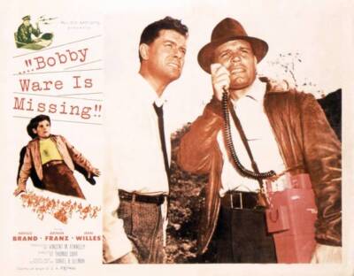 Bobby Ware Is Missing Poster Kim Charney Arthur Franz OLD MOVIE PHOTO