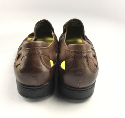 Gravity Defyer Brown leather Sandals Slip On Fisherman Men display picture 1
