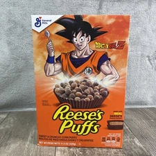 Dragon Ball Z Reese’s Puffs Cereal Limited Edition Sealed DBZ Goku Trunks