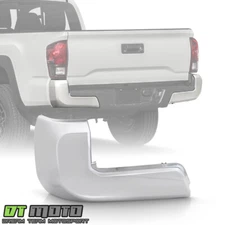 For 2016-2022 Toyota Tacoma Chrome Rear Bumper End Cap w/o Sensor Hold - Driver