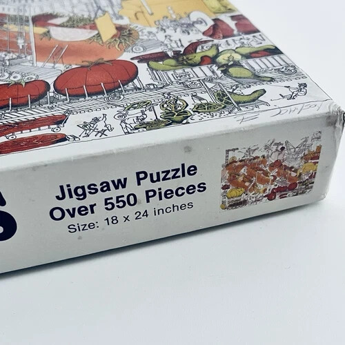 Jigsaw Puzzle Over 550 Pieces Sub Contractors 1989 Great American Puzzle Factory - Imagen 8 de 10