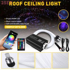 2000pcs Headliner Star Light Kit Roof Twinkle Ceiling Light Optic Fiber Home Car