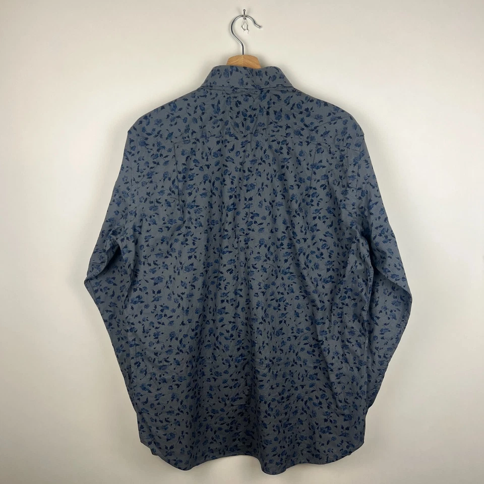 Camisa floral de botones Burberry | Medio | Azul Foto 3 de 4