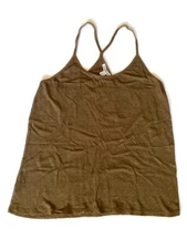 Country Road Brown Halter Top 100% Cotton Comfortable Size M Pre Owned Casual