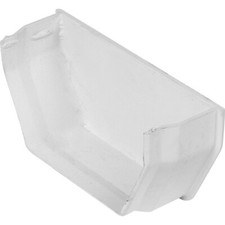 White Square Line 112mm Plastic UPVC Guttering 68mm Downpipes Rainwater Fittings