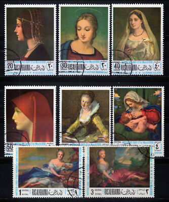 ZAYIX Ral Al Khaimah 218-225 A CTO Mother's Day Paintings