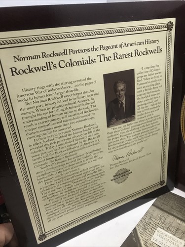 Norman Rockwell's Colonial : Rare Rockwells Plate Ye Glutton 1988 - Picture 5 of 7