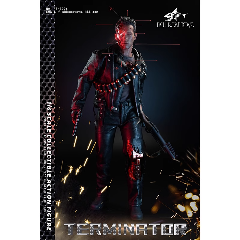 FISH BONETOYS The Terminator Arnold 1/6 T-800 Action Figure FB