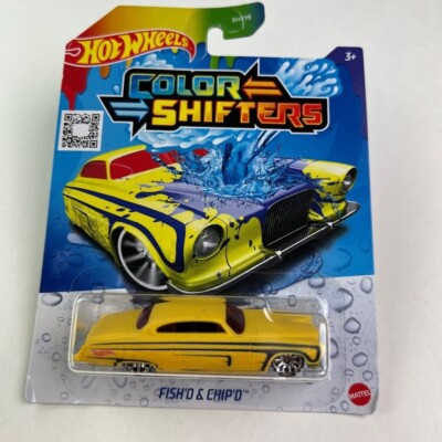 NEW! HOT WHEELS 1:64 DIECAST COLOR SHIFTERS COLOR CHANGING ''FISH'D & CHIP'D'' CAR