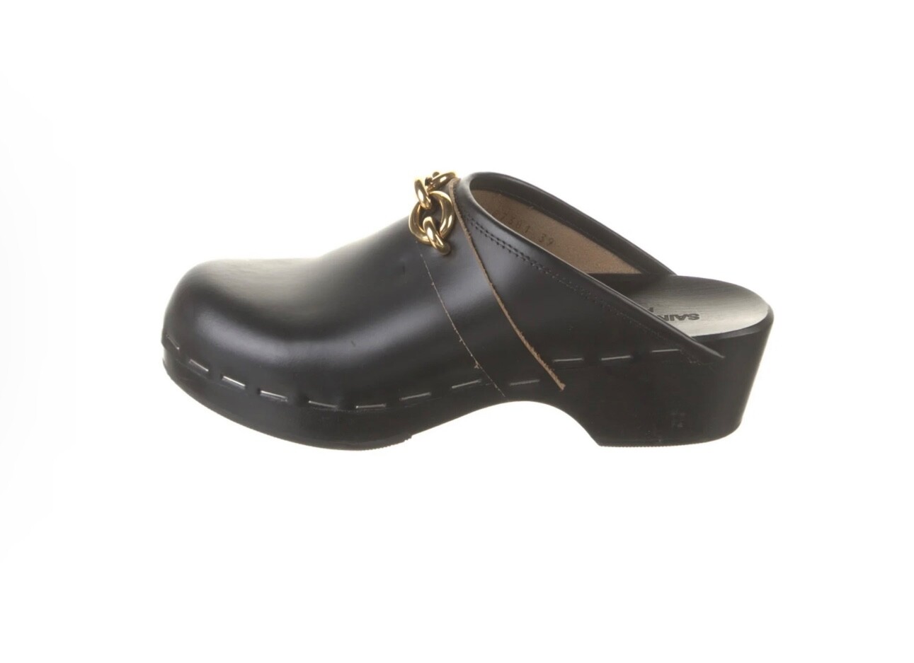 SAINT LAURENT Muli accenti a catena in pelle