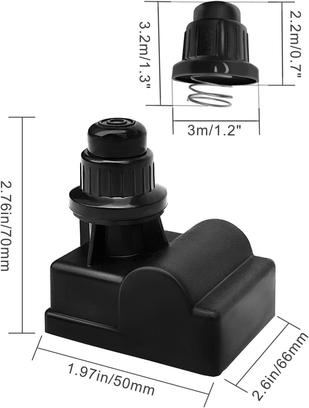 3 Outlet AA Push Button Battery Ignitor BBQ Gas Grill Spark Generator UK Stock