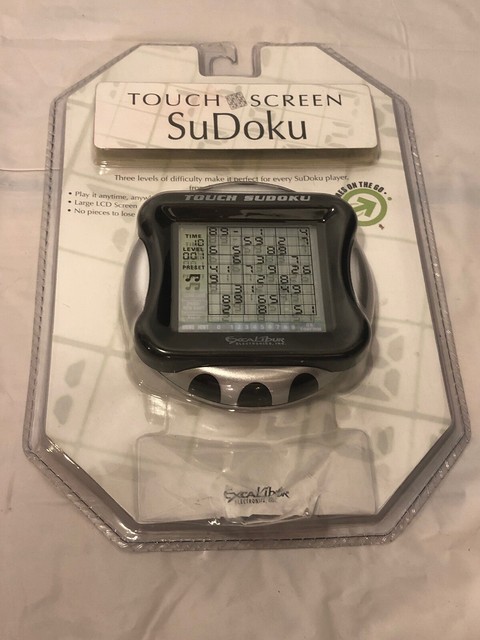 Excalibur Electronics Touch SuDoku Game Travel Size LCD Screen 999 