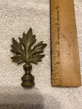 Cool Brass Leaf Lamp Finial