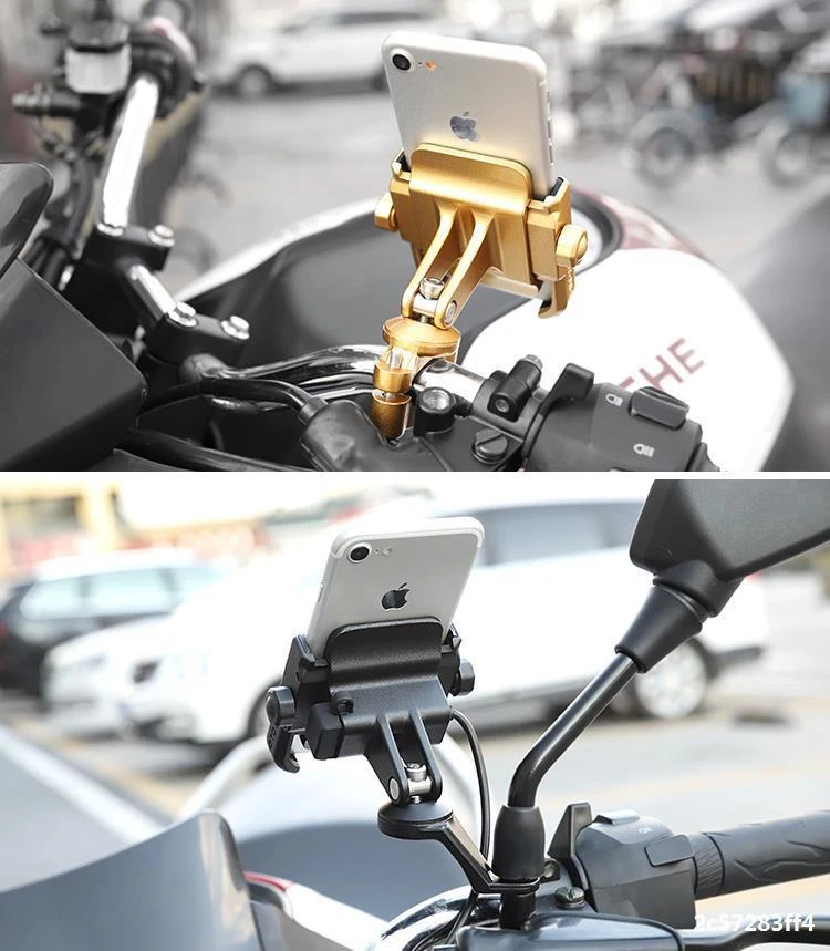 Motorcycle Bicycle Cell Phone Holder Mount Mirror Base for XVZ 1300 Royal Star Foto 3 de 4