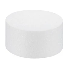 Round Foam Cake Dummy 4 Inch x 2 Inch Circle Dummy Cake Set for Wedding Cakes