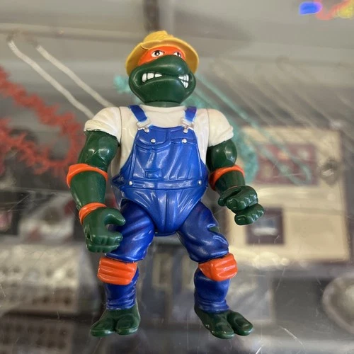 Vintage 90's TMNT Action Figures - No Accessories - Michaelangelo Farmer