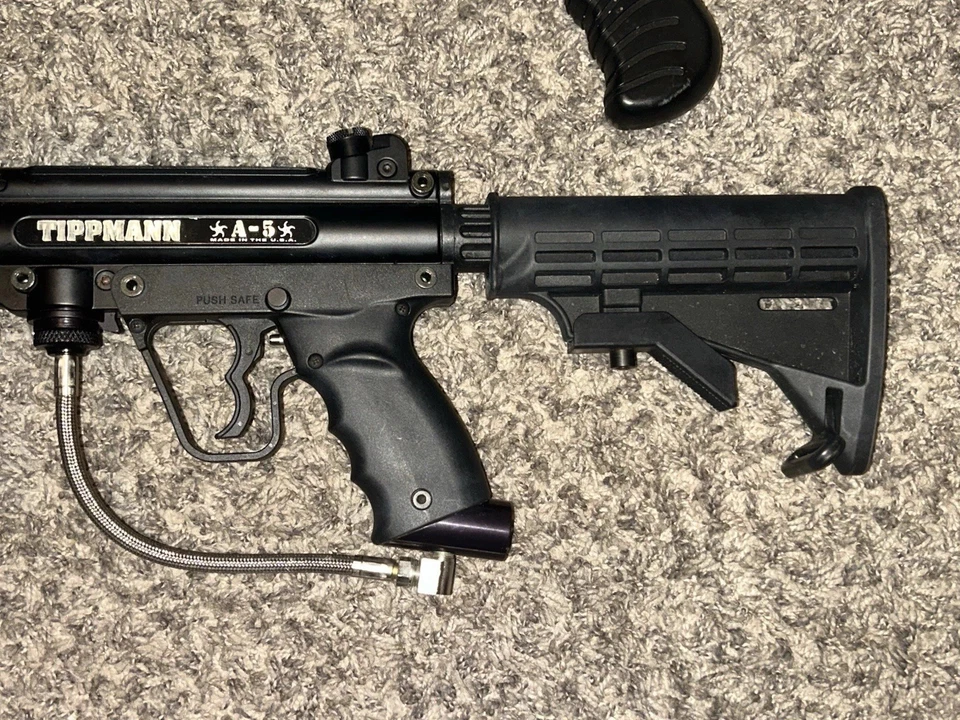 Enorme paquete de 2 pistolas de paintball Tippman A-5 bomba .50 Cal ShotGun Gear Foto 3 de 4
