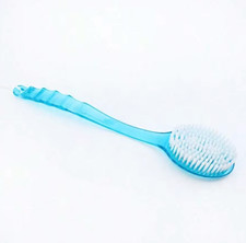 2 In 1 Back Bath Brush Long Handle Shower Exfoliating Scrubber Soft Bristle Body