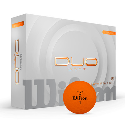 WILSON DUO SOFT GOLFBÄLLE ORANGE MODELL 2026 NEU 12 STÜCK