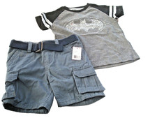 Boys Short Set Batman Gray Size 2T  NEW