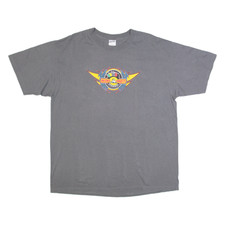 ANVIL Mini Indy Raceway Racing Herren Biker T-Shirt Grau L Baumwollmix