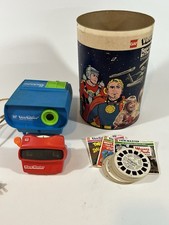 ViewMaster Lot Reels Cannister Viewer Projector Star Trek Disney