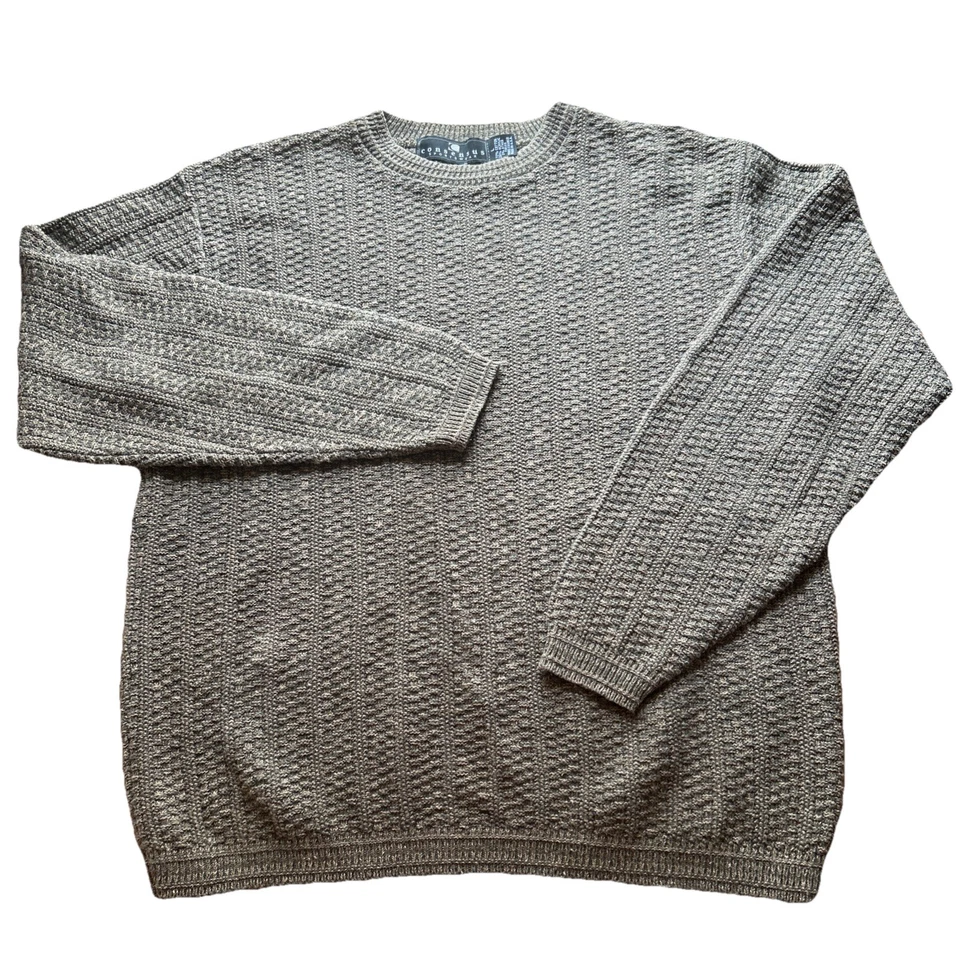 Vintage Consensus Sportswear Men’s L Hand Framed Grandpa Pullover Sweater USA 90 - Image 2 of 4