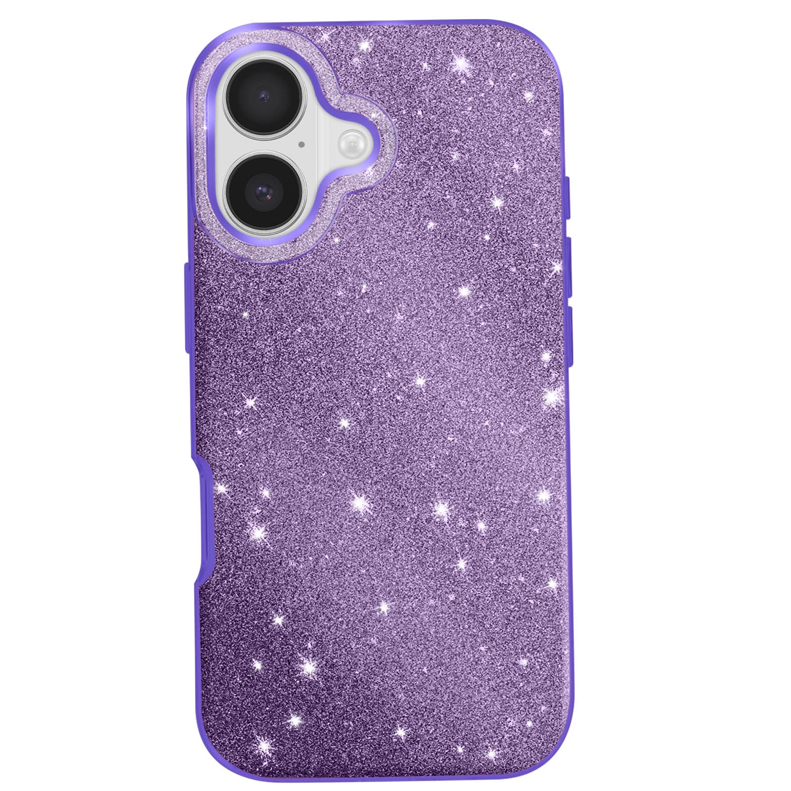 Coque iPhone 17 violette bi-matière anti-rayures pour protéger un téléphone des chutes