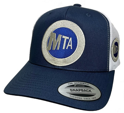 #ad #ad MTA HAT NAVY WHITE MESH SNAPBACK NEW YORK CITY TRANSIT HAT $20.00