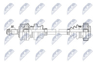 NTY Antriebswelle NPW-ME-192 FüR Mercedes 124 W124 Model S124 C124 Klasse 200