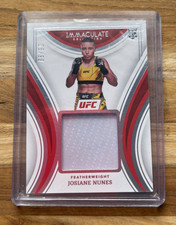 2023 Immaculate UFC Josiane Nunes Rookie Shirt Relic RC 06/99 Featherweight