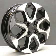 TOYOTA AYGO BLACK 15" DIAMOND CUT ALLOY WHEEL RIM 4.5J ET35 426110H050 X1