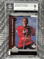 1997/98  BRAD  RICHARDS  UD  PROGRAM  OF  EXCELLENCE  BGS  9  RC  TAMPA 