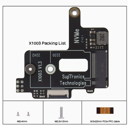 X1003 PCIE Expansion Board for 5 PCIe to M.2 NVMe SSD Expansion Board for9454 - Afbeelding 9 van 9