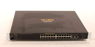 Aruba 2530-24 24-Port 10/100 PoE+ Managed Network Switch with Ears P/N: J9779A