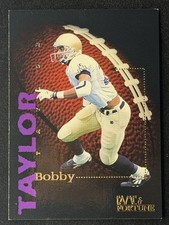 1995 Sports Heroes Fame & Fortune Bobby Taylor Notre Dame Rookie Card #90. rookie card picture